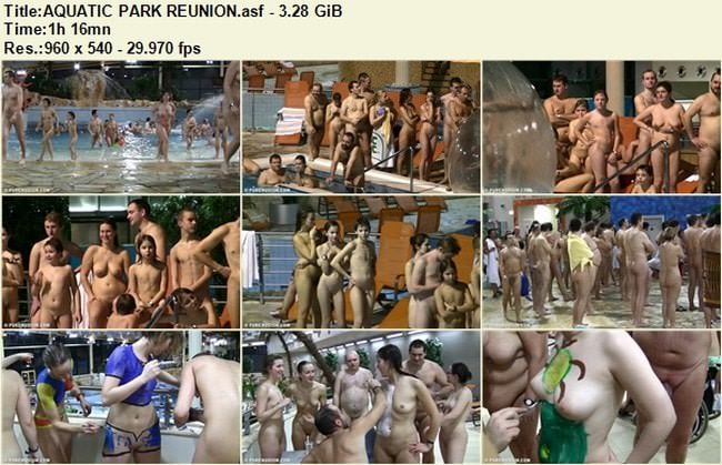 Deutscher naturismus FKK im pool mit wasserpark Deutscher naturismus FKK im pool mit wasserpark